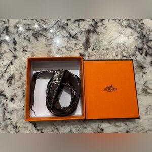Hermes Empty Earring Gift Box and Ribbon